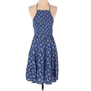 american eagle halter babydoll dress AMERICAN EAGLE OUTFITTERS Halter Babydoll Dress Striped XXS